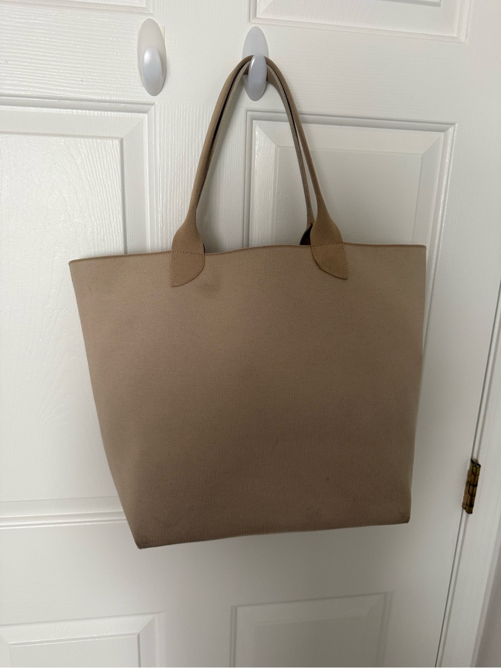 ✨ “Rothy's” The Casual Tote Taupe Canvas Tote Bag - Picture 4 of 7